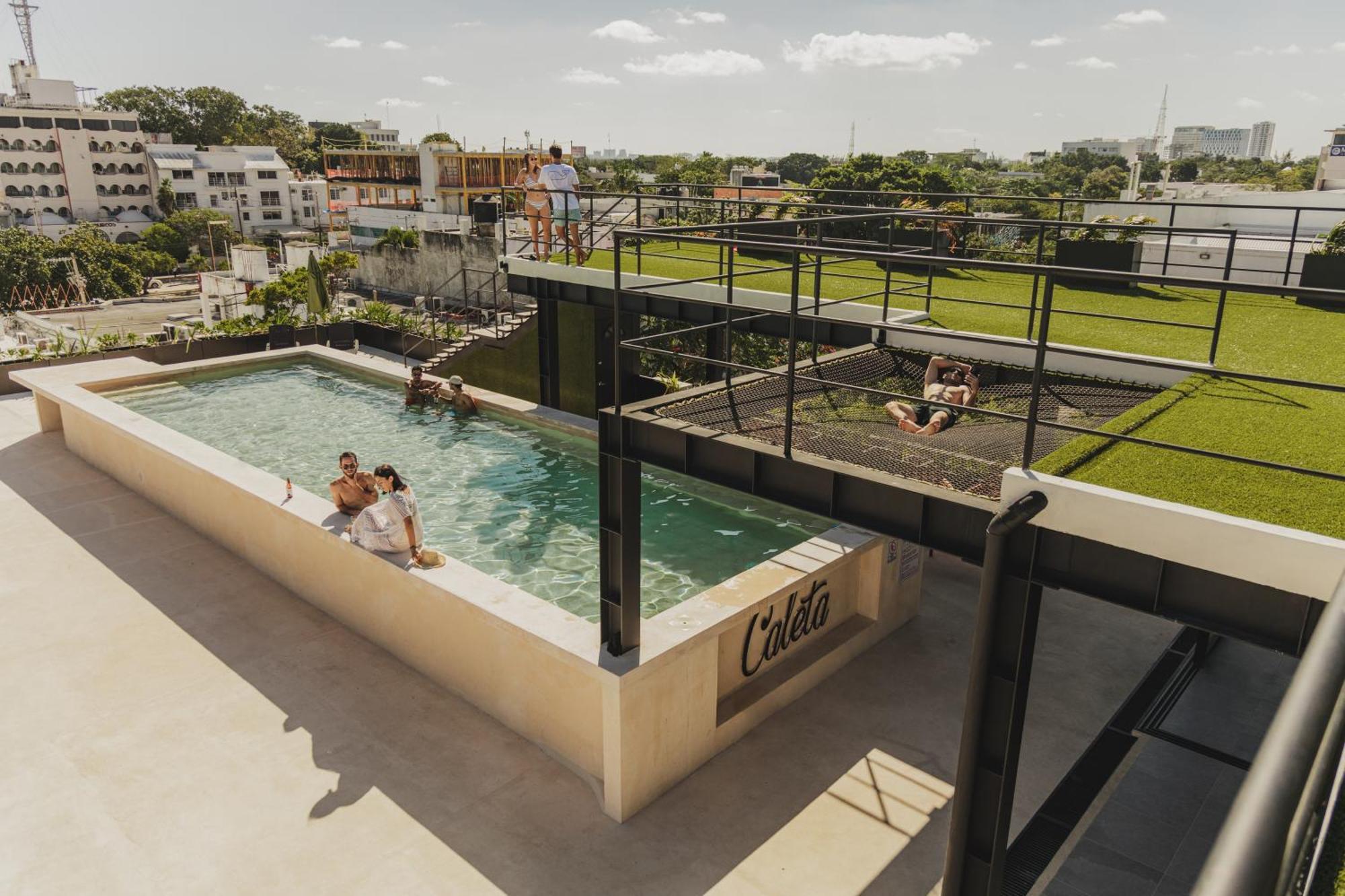 Caleta Hostel Rooftop & Pool Cancun Dış mekan fotoğraf